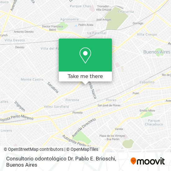 Consultorio odontológico Dr. Pablo E. Brioschi map