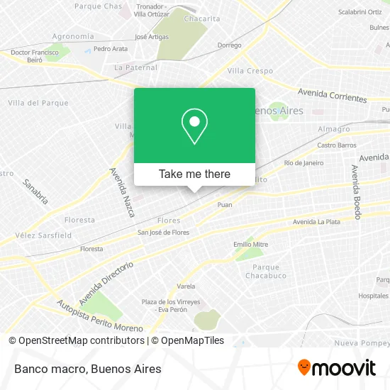 Mapa de Banco macro