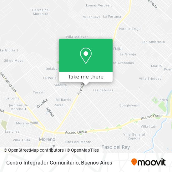 Centro Integrador Comunitario map