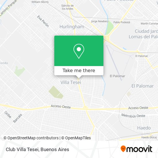 Mapa de Club Villa Tesei