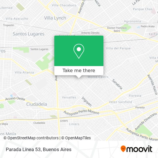 Parada Línea 53 map
