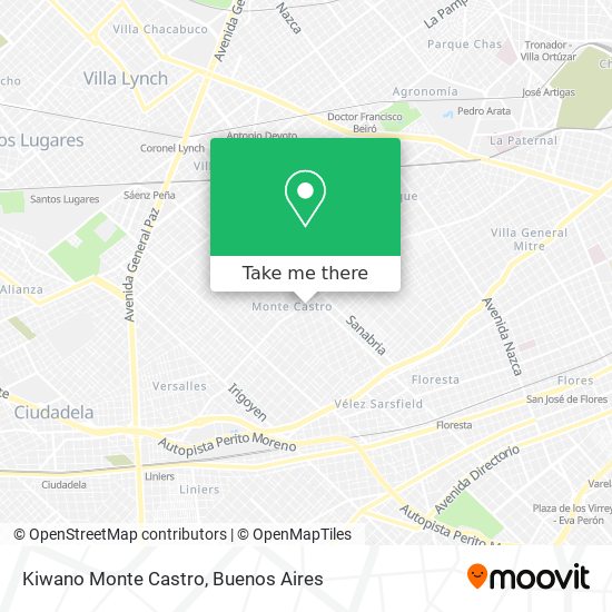 Kiwano Monte Castro map