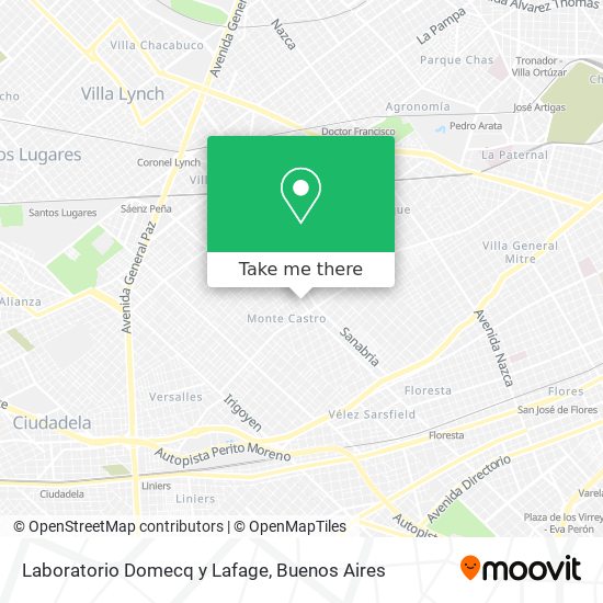 Laboratorio Domecq y Lafage map