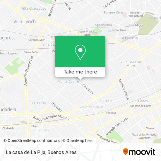 La casa de La Pija map