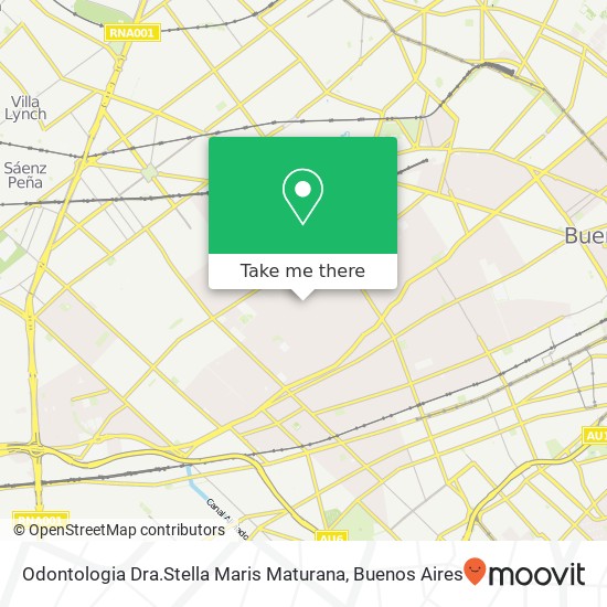 Odontologia Dra.Stella Maris Maturana map