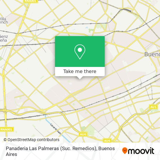 Panaderia Las Palmeras (Suc. Remedios) map