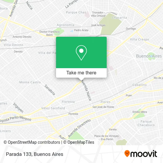 Mapa de Parada 133