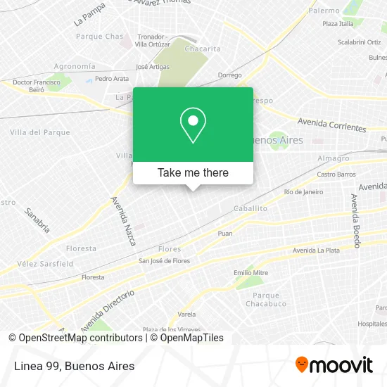 Mapa de Linea 99