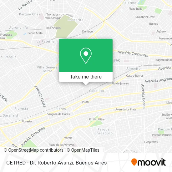 Mapa de CETRED - Dr. Roberto Avanzi