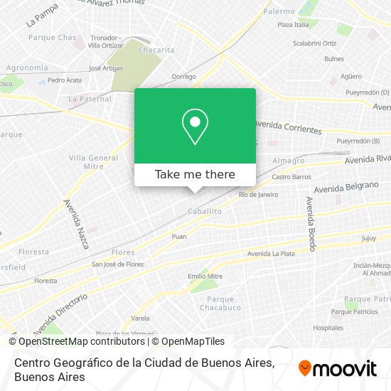 Centro Geográfico de la Ciudad de Buenos Aires map