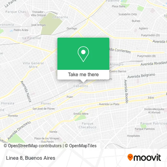 Mapa de Linea 8
