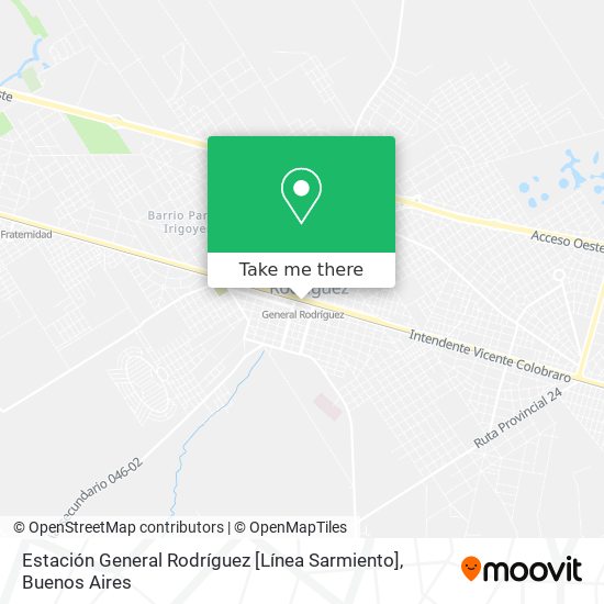 Estación General Rodríguez [Línea Sarmiento] map