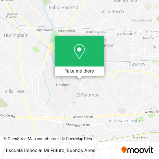 Escuela Especial Mi Futuro map