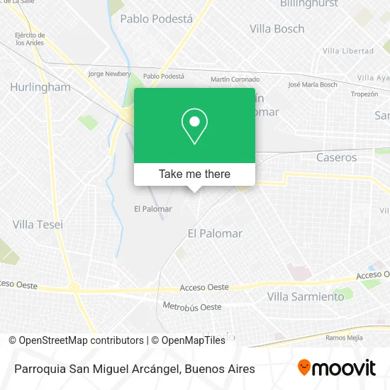 Mapa de Parroquia San Miguel Arcángel