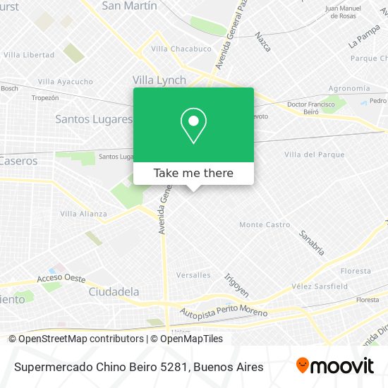 Supermercado Chino Beiro 5281 map