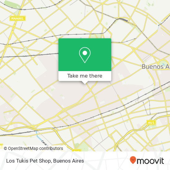 Los Tukis Pet Shop map