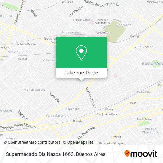 Supermecado Dia Nazca 1663 map