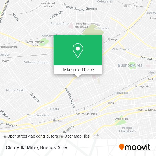 Club Villa Mitre map