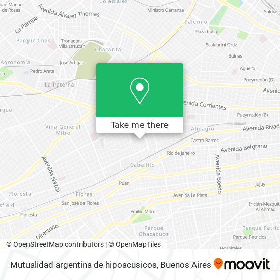 Mutualidad argentina de hipoacusicos map