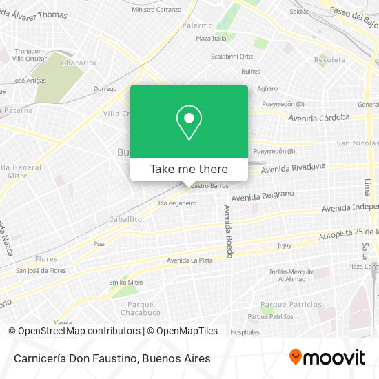 Mapa de Carnicería Don Faustino
