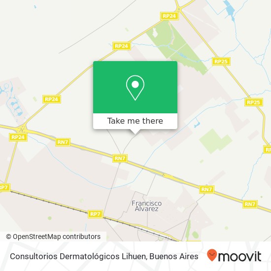 Consultorios Dermatológicos Lihuen map