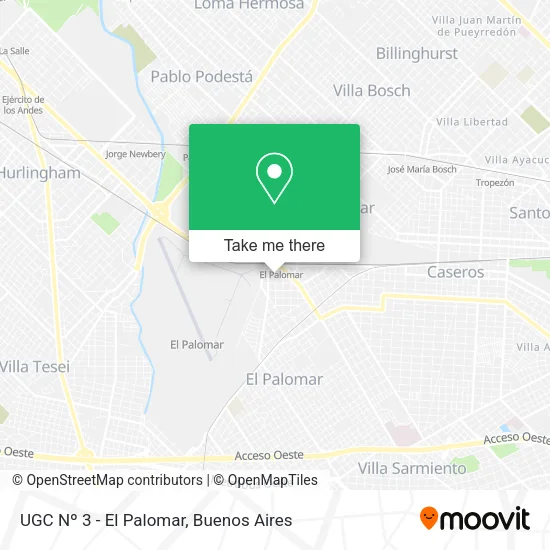Mapa de UGC Nº 3 - El Palomar
