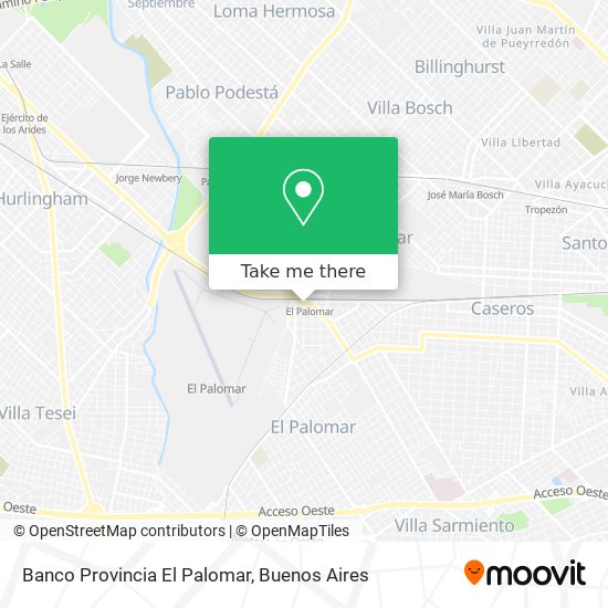 Banco Provincia El Palomar map