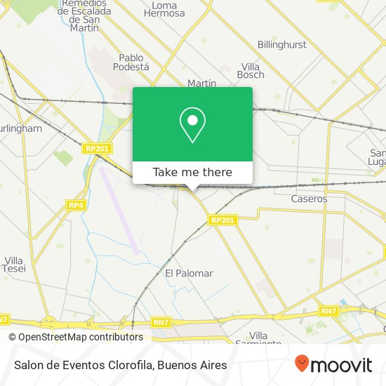 Mapa de Salon de Eventos Clorofila