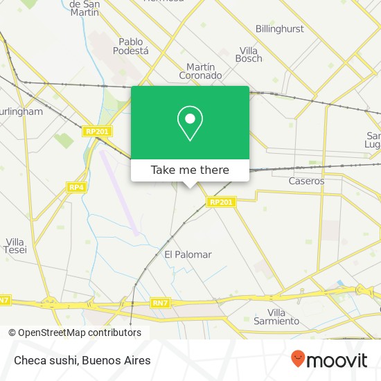 Checa sushi map