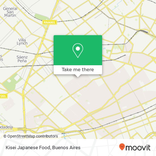 Kisei Japanese Food map