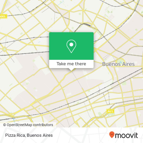 Pizza Rica map