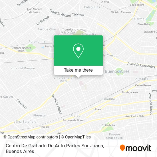 Centro De Grabado De Auto Partes Sor Juana map