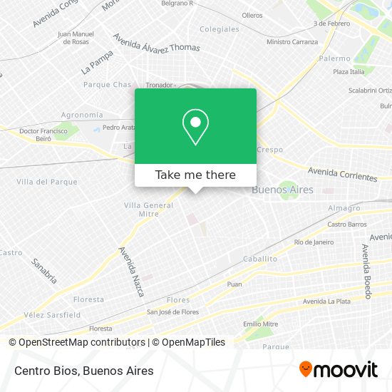 Centro Bios map