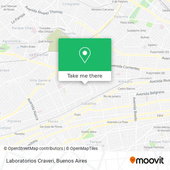Mapa de Laboratorios Craveri