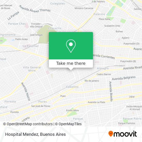 Hospital Mendez map