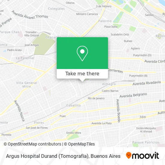 Mapa de Argus Hospital Durand (Tomografía)