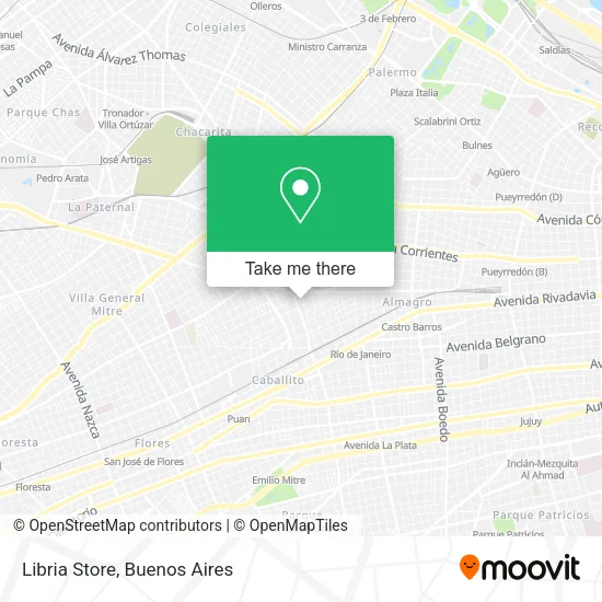 Mapa de Libria Store