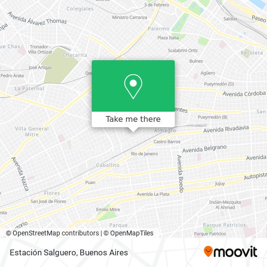 Estación Salguero map