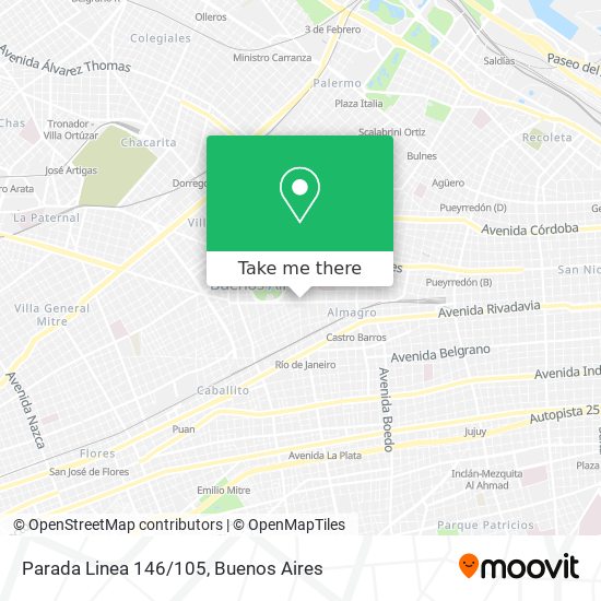 Parada Linea 146/105 map