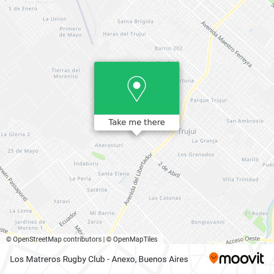 Los Matreros Rugby Club - Anexo map