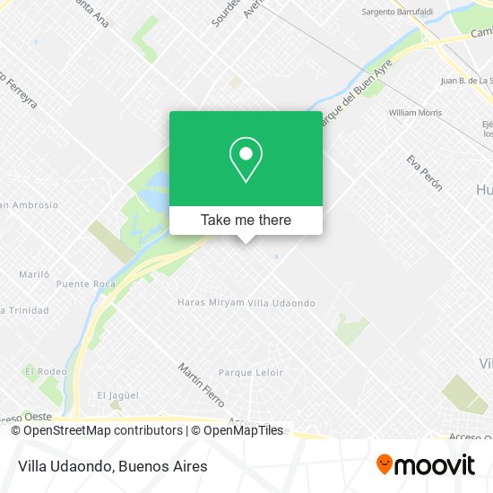 Mapa de Villa Udaondo