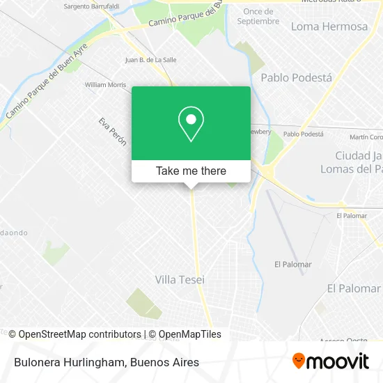 Mapa de Bulonera  Hurlingham