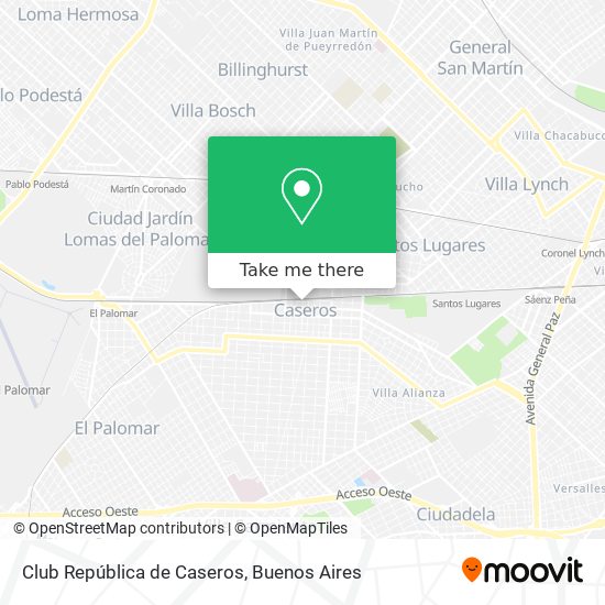 Mapa de Club República de Caseros