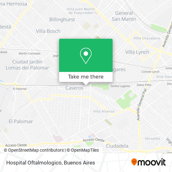 Mapa de Hospital Oftalmologico
