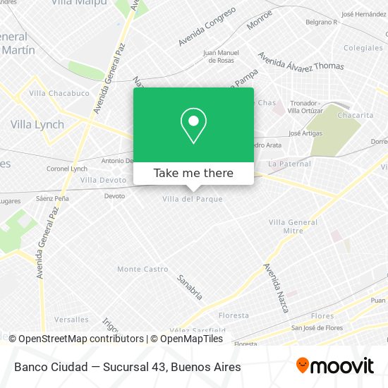 Banco Ciudad — Sucursal 43 map