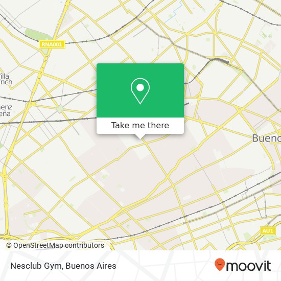 Mapa de Nesclub Gym