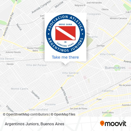 Argentinos Juniors map