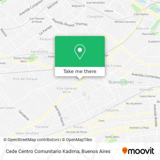 Cede Centro Comunitario Kadima map