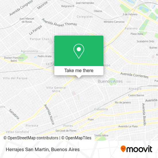 Mapa de Herrajes San Martin