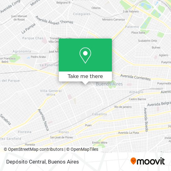 Depósito Central map